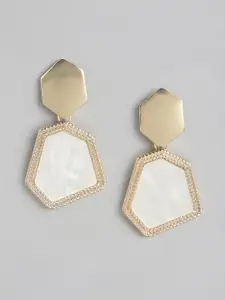 Forever New Gold-Plated Geometric Drop Earrings