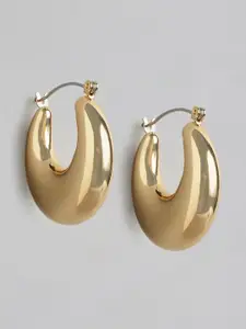 Forever New Gold-Plated Circular Hoop Earrings