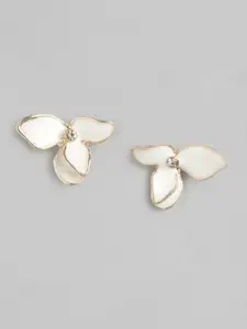 Forever New Gold-Plated Floral Studs Earrings