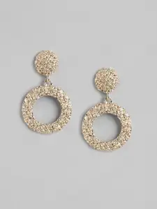 Forever New Gold-Plated Circular Drop Earrings