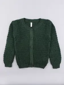 Cot'N Soft Boys Open Knit Self Design Cardigan Sweater
