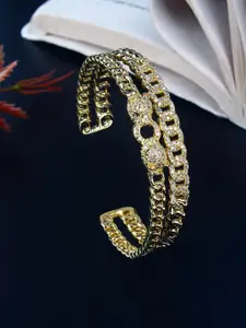 Stylecast X KPOP Brass Gold-Plated Bangle-Style Bracelet