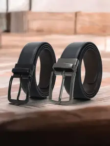 CRUSSET Men Set of 2 Reversible Formal Belts