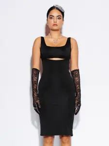 FREAKINS Sleeveless Cut-Out Bodycon Dress