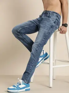 HERE&NOW Men Slim Fit Light Fade Stretchable Jeans