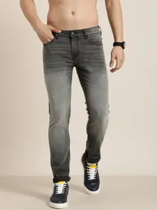 HERE&NOW Men Slim Fit Heavy Fade Stretchable Jeans