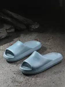 AfroJack Women Blue Croslite Sliders