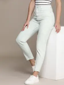 Calvin Klein Jeans Women Pure Cotton Mom Fit Heavy Fade Jeans