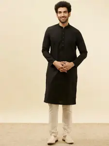 Manyavar Mandarin Collar Regular Kurta with Pyjamas