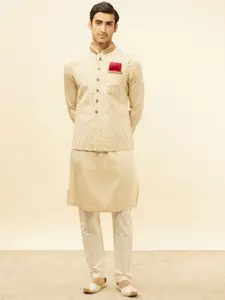 Manyavar Men Self-Design Nehru Jackets