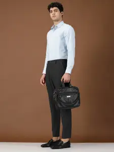 INVICTUS Self Design Textured Original Slim Fit Pure Cotton Formal Shirt