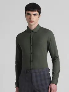 Jack & Jones Slim Fit Spread Collar Long Sleeves Casual Shirt