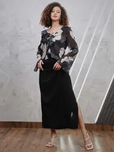 Athena Knotting Maxi Long Skirt