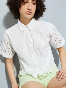 max Floral Printed Cotton Casual Shirt