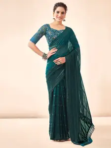 Satrani Striped Zari Saree