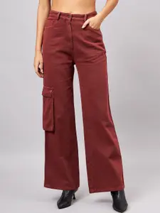 Orchid Hues Women Flared High-Rise Jeans