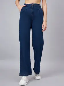 Orchid Hues Women Flared High-Rise Stretchable Jeans