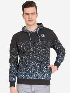 WELL QUALITY Abstract Printed Hooded Sweatshirt