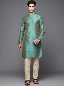 Indo Era Ethnic Motifs Woven Design Jacquard Kurta