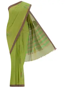 Nalli Woven Design Pure Cotton Kanjeevaram Saree