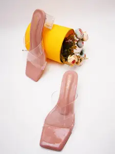 DressBerry Open Toe Block Heels