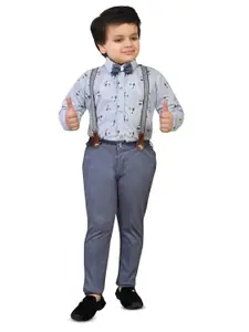 BAESD Boys Floral Printed Shirt with Trousers