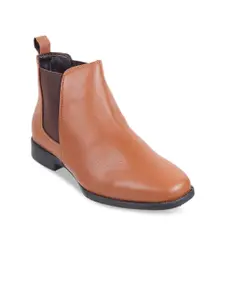 Metro Square Toe Mid-Top Chelsea Boots