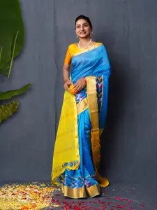 Unnati Silks Woven Design Handloom Mangalagiri Saree