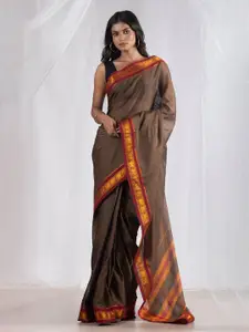 Unnati Silks Woven Design Zari Pure Cotton Narayan Peth Saree