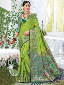 HASRI Woven Design Zari Pure Silk Saree