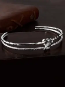 Peora Silver-Plated Adjustable Kada Bracelet