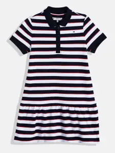 Tommy Hilfiger Nautical Striped Drop-Waist Style T-shirt Dress
