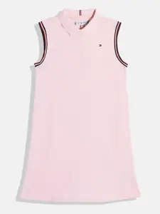 Tommy Hilfiger Solid Polo Collar T-shirt Dress