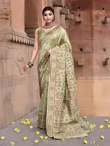 elora Warli Printed Tussar Saree