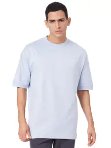 ZU Men Pure Cotton Raw Edge T-shirt