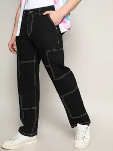 Campus Sutra Black Men Relaxed Fit Clean Look Cotton Denim Jeans