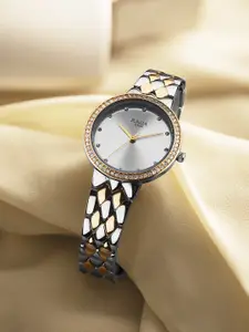 Titan Raga Women Brass Embellished Dial Bracelet Style Straps Analogue Watch 95282KM01