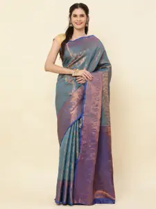 KAPADIYA FAB Ethnic Motifs Zari Pure Silk Handloom Kanjeevaram Saree