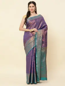 KAPADIYA FAB Woven Design Zari Pure Silk Kanjeevaram Saree