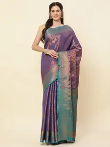 KAPADIYA FAB Ethnic Motifs Woven Design Pure Silk Zari Kanjeevaram Saree