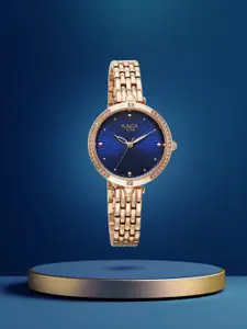 Titan Raga Women Brass Embellished Dial & Bracelet Style Straps Analogue Watch 95266WM01