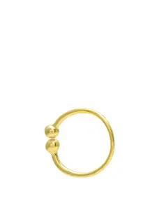 Abhooshan Gold-Plated Ring Nosepin