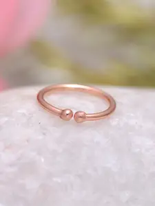 Abhooshan Rose Gold-Plated Ring Nosepin