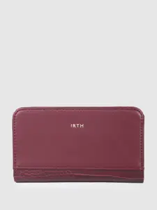 IRTH Women Solid Two Fold Wallet