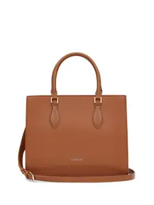 MIRAGGIO Solid Handbag with Detachable & Adjustable Crossbody Strap