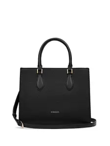 MIRAGGIO Solid Handbag with Detachable & Adjustable Crossbody Strap