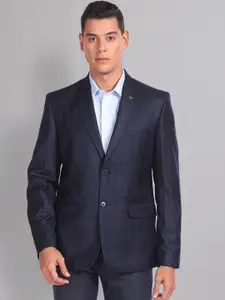 AD By Arvind Checked Slim-Fit Single Breasted Blazer