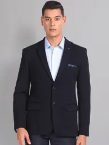 AD By Arvind Notched Lapel Collar Slim-Fit Single Breasted Blazer