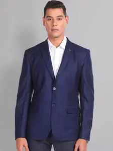 AD By Arvind Checked Slim-Fit Single Breasted Blazer