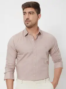 Mufti Slim Fit Cotton Linen Casual Shirt